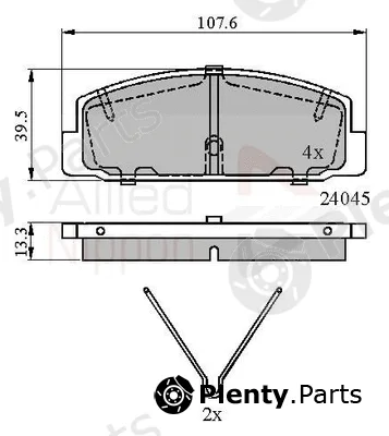 Comline ADB0986 — Brake Pad Set, disc brake ANL Braking