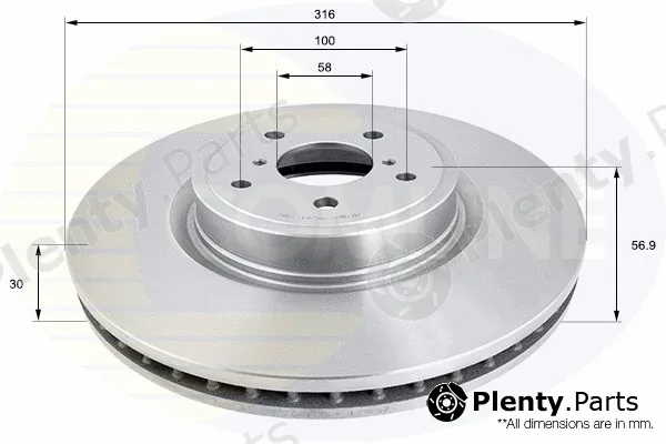 Comline ADC0824V — Brake Disc Comline
