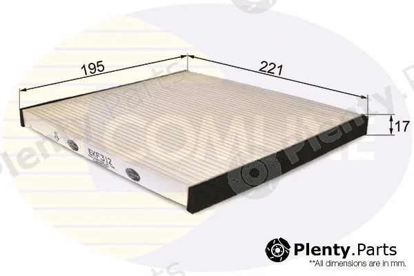 Comline EKF312 — Filter, cabin air