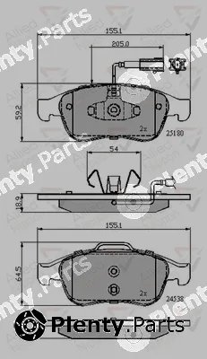 Comline ADB12028 — Brake Pad Set, disc brake ANL Braking