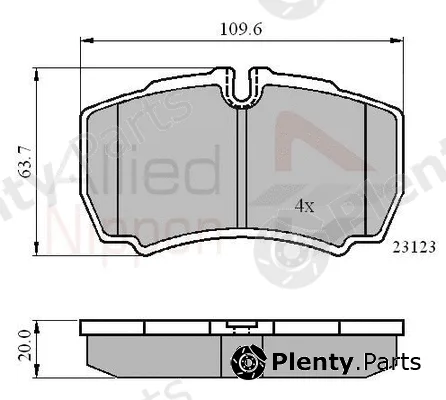 Comline ADB01034 — Brake Pad Set, disc brake ANL Braking