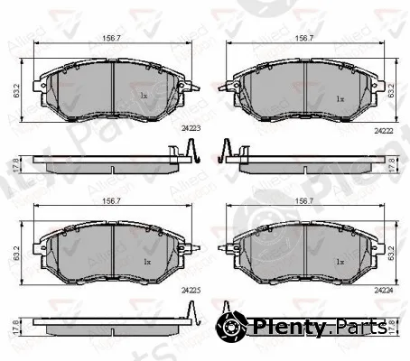 Comline ADB31762 — Brake Pad Set, disc brake ANL Braking
