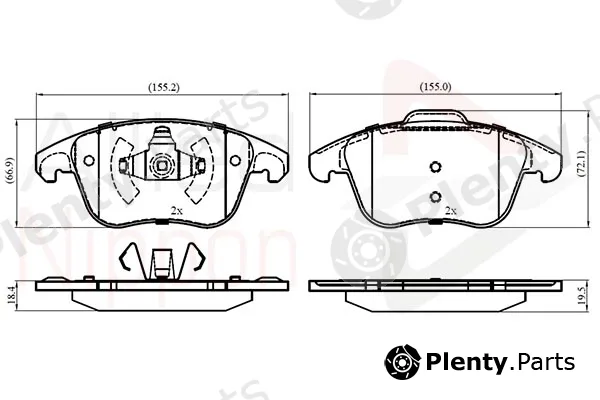 Comline ADB03002 — Brake Pad Set, disc brake ANL Braking