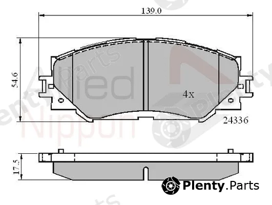 Comline ADB01515 — Brake Pad Set, disc brake ANL Braking