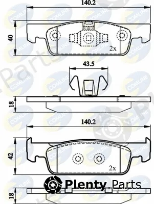Comline CBP02144 — Brake Pad Set, disc brake Comline