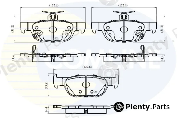 Comline CBP32857 — Brake Pad Set, disc brake Comline