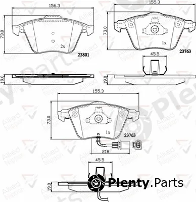 Comline ADB11752 — Brake Pad Set, disc brake ANL Braking