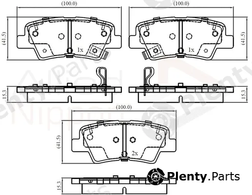 Comline ADB32161 — Brake Pad Set, disc brake ANL Braking