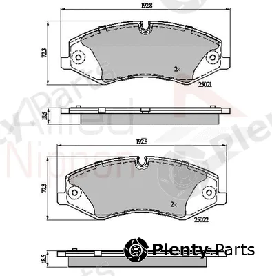 Comline ADB02030 — Brake Pad Set, disc brake ANL Braking