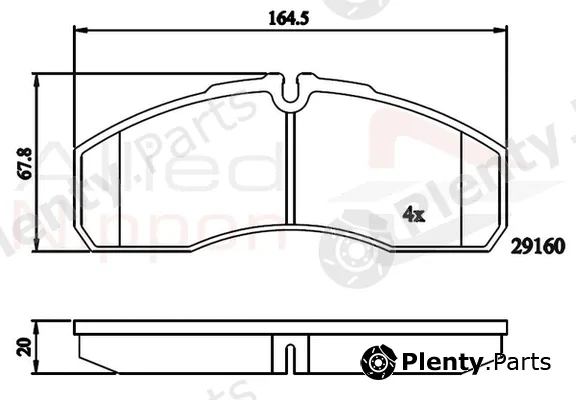 Comline ADB01173 — Brake Pad Set, disc brake ANL Braking
