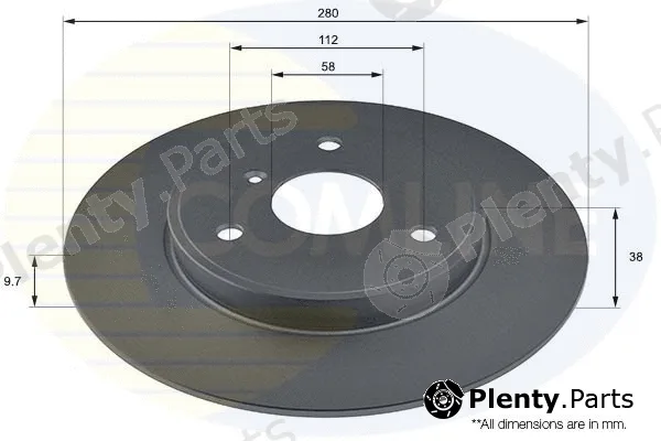 Comline ADC1681 — Brake Disc COATED