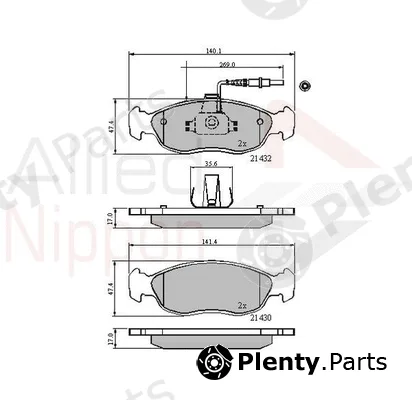 Comline ADB1570 — Brake Pad Set, disc brake ANL Braking