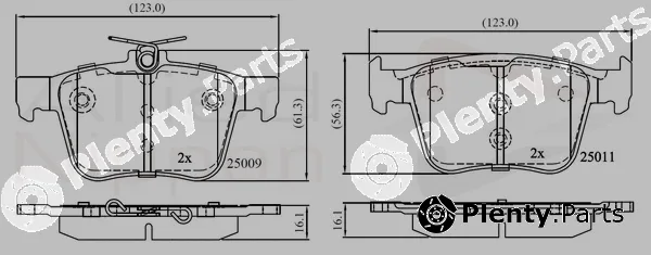 Comline ADB02157 — Brake Pad Set, disc brake ANL Braking