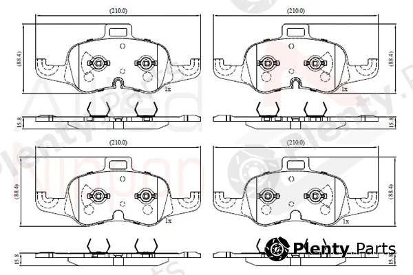 Comline ADB02637 — Brake Pad Set, disc brake ANL Braking