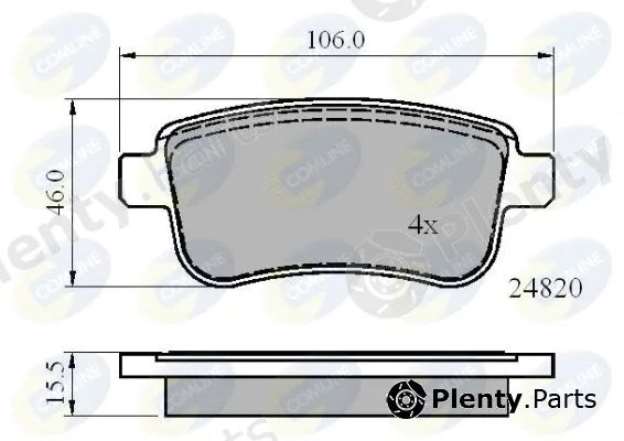 Comline CBP02014 — Brake Pad Set, disc brake Comline