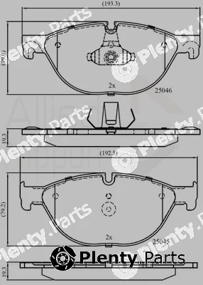 Comline ADB06017 — Brake Pad Set, disc brake ANL Braking