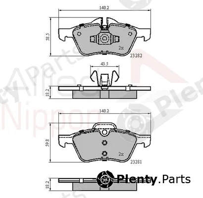Comline ADB01548 — Brake Pad Set, disc brake ANL Braking