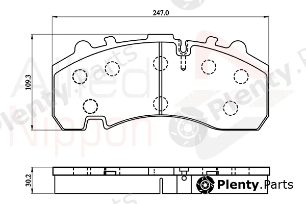 Comline ACV063HD — Brake Pad Set, disc brake ANL Braking