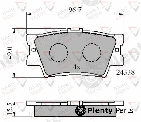 Comline ADB01581 — Brake Pad Set, disc brake ANL Braking
