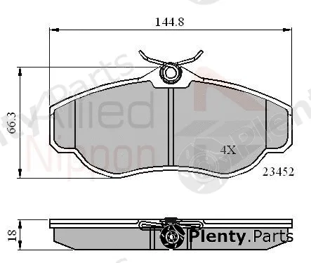 Comline ADB0162 — Brake Pad Set, disc brake ANL Braking