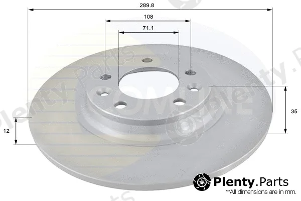 Comline ADC1551 — Brake Disc COATED