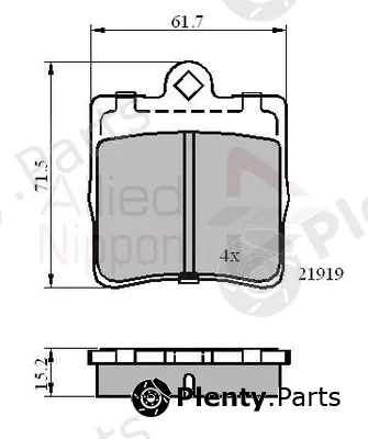 Comline ADB0454 — Brake Pad Set, disc brake ANL Braking