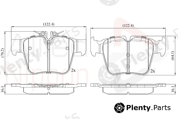 Comline ADB02641 — Brake Pad Set, disc brake ANL Braking