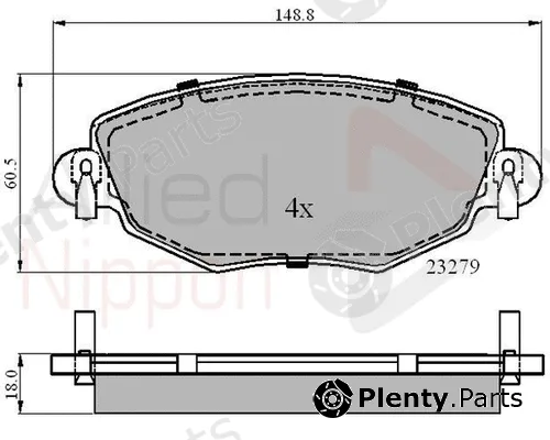 Comline ADB01110 — Brake Pad Set, disc brake ANL Braking