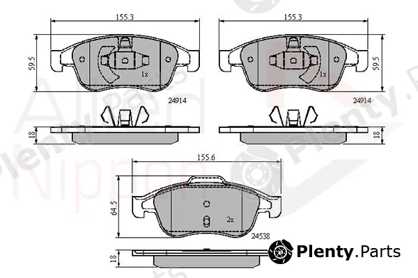 Comline ADB01677 — Brake Pad Set, disc brake ANL Braking