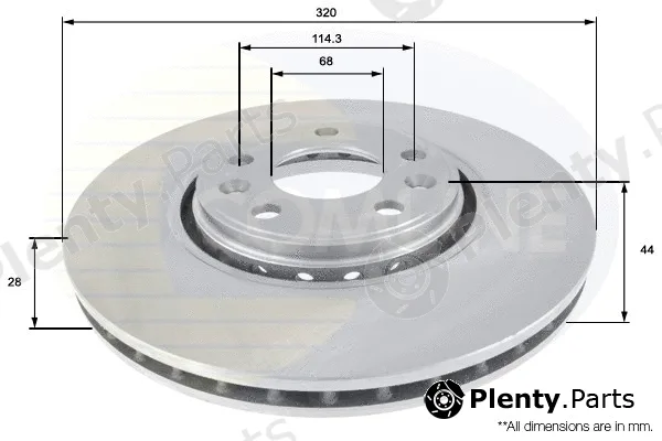 Comline ADC1582V — Brake Disc Comline