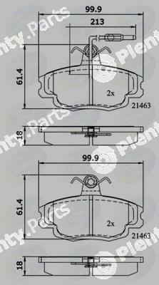 Comline CBP1133 — Brake Pad Set, disc brake Comline