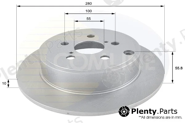 Comline ADC01111 — Brake Disc COATED