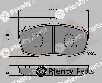 Comline ADB01066 — Brake Pad Set, disc brake ANL Braking