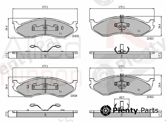 Comline ADB0845 — Brake Pad Set, disc brake ANL Braking
