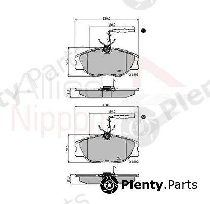 Comline ADB11001 — Brake Pad Set, disc brake ANL Braking