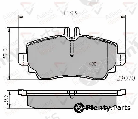Comline ADB01318 — Brake Pad Set, disc brake ANL Braking