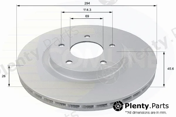 Comline ADC2721V — Brake Disc COATED