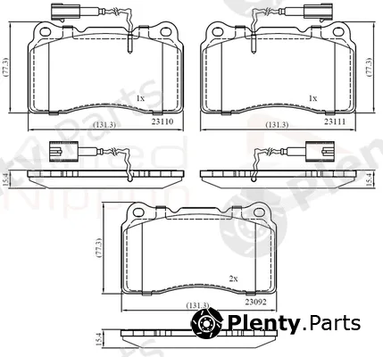 Comline ADB11721 — Brake Pad Set, disc brake ANL Braking
