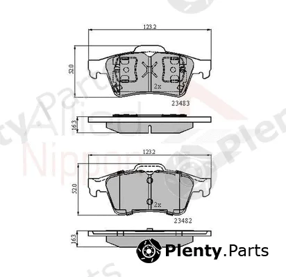 Comline ADB0946 — Brake Pad Set, disc brake ANL Braking