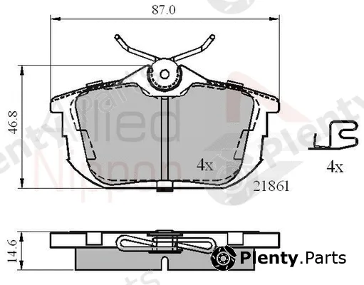 Comline ADB3945 — Brake Pad Set, disc brake ANL Braking