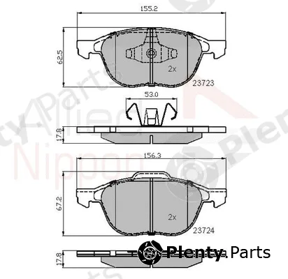 Comline ADB01323 — Brake Pad Set, disc brake ANL Braking