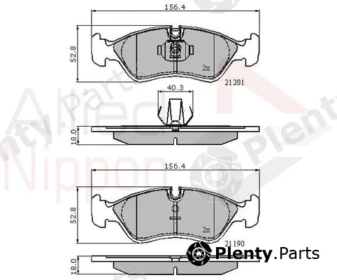 Comline ADB01007 — Brake Pad Set, disc brake ANL Braking