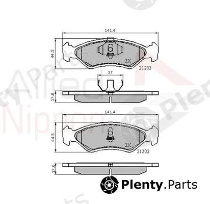 Comline ADB0502 — Brake Pad Set, disc brake ANL Braking