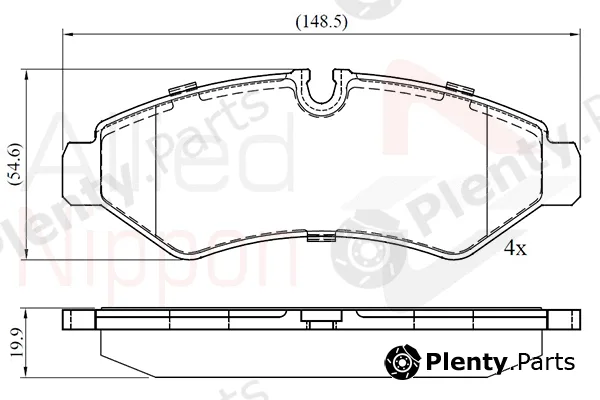Comline ADB02762 — Brake Pad Set, disc brake ANL Braking