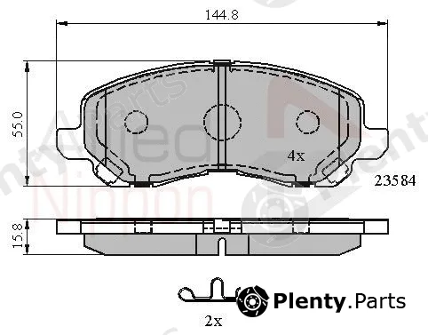 Comline ADB31256 — Brake Pad Set, disc brake ANL Braking