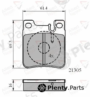 Comline ADB0702 — Brake Pad Set, disc brake ANL Braking