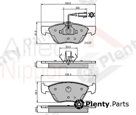 Comline ADB11772 — Brake Pad Set, disc brake ANL Braking