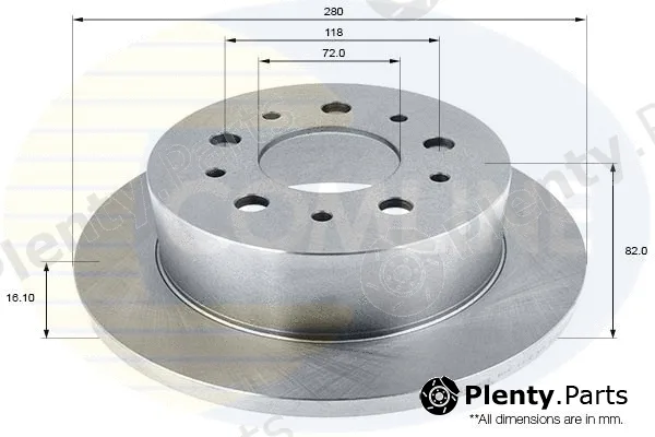 Comline ADC1822 — Brake Disc COATED