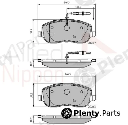 Comline ADB11158 — Brake Pad Set, disc brake ANL Braking