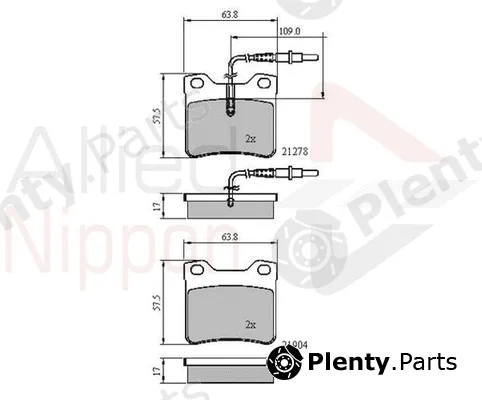 Comline ADB1455 — Brake Pad Set, disc brake ANL Braking